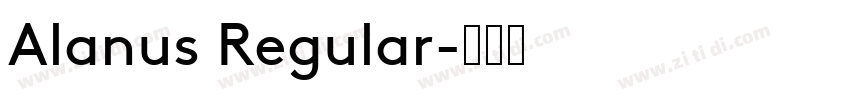 Alanus Regular字体转换